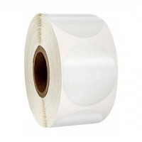 Наклейки круглые прозрачные. D-25mm. 5000 шт. Для фиксации упаковки Полипропиленовые.