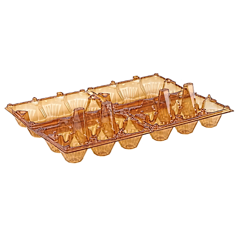 Упаковка для куриных яиц, 12 ячеек (пластик)