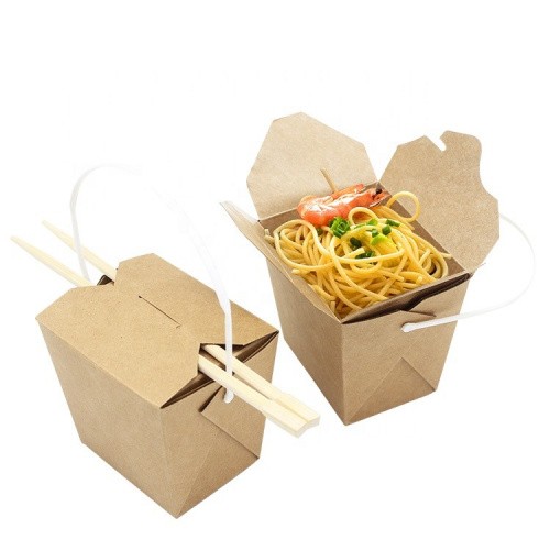 Контейнер крафт для лапши WOK 103х84х97,5 мм, 560 мл