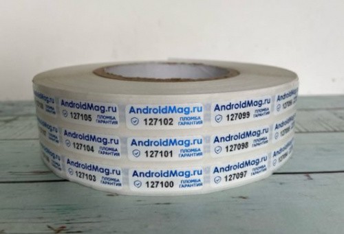 Разрушающиеся наклейки FOAMTAC 30 х 10 мм (5 000 шт)