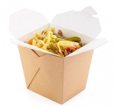 Контейнер крафт для лапши WOK 103х84х97,5 мм, 560 мл